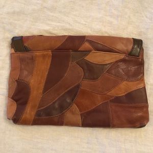Patchwork large clutch.